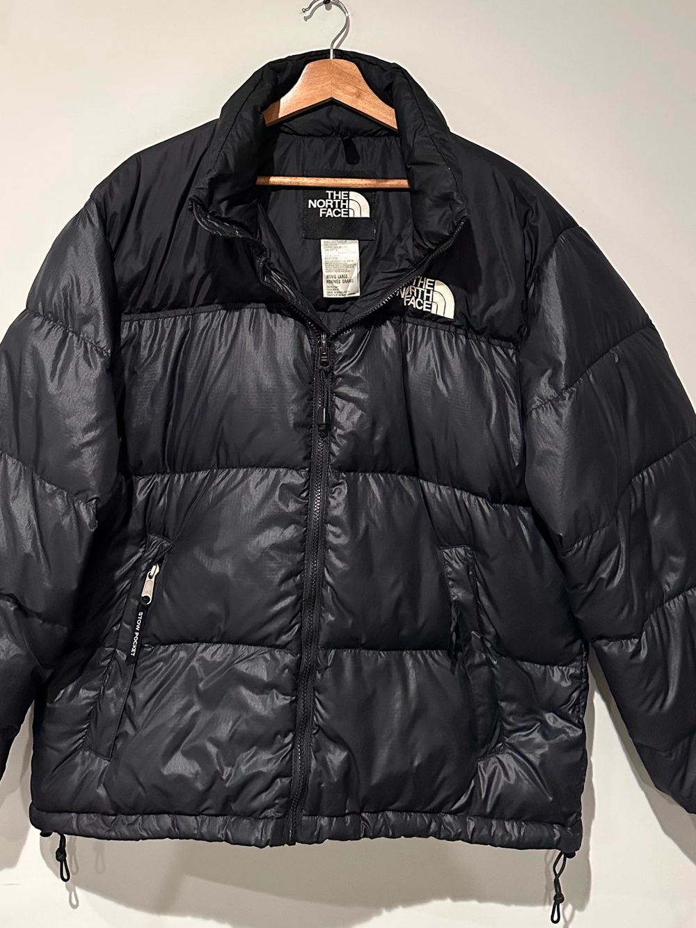 The North Face 700 Fill Goose Down Puffer Jacket Black Men’s Large Hooded
